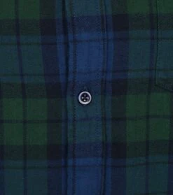 KnowledgeCotton Apparel Flanel Overhemd Donkergroen Geruit -Kleding Verkoop 74614 3