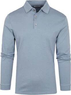 Brax Longsleeve Polo Pirlo Blauw