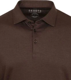 Desoto Polo LS Bruin -Kleding Verkoop 74679 2 1
