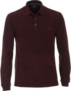 Casa Moda Polo LS Bordeaux Rood -Kleding Verkoop 74687 1 1