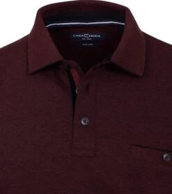 Casa Moda Polo LS Bordeaux Rood -Kleding Verkoop 74687 2 1