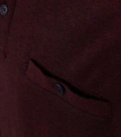 Casa Moda Polo LS Bordeaux Rood -Kleding Verkoop 74687 3