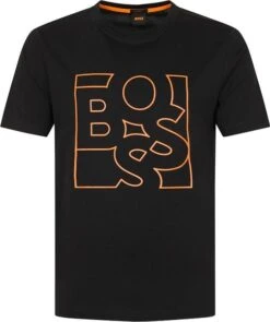 Hugo Boss T-shirt Teetrury 2 Zwart -Kleding Verkoop 74738 1 1