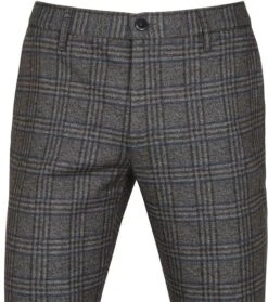 Alberto Rob Stretch Chino Grijs Geruit -Kleding Verkoop 74849 2 1