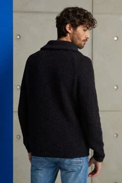 Cast Iron Half Zip Trui Zwart 10 Cast Iron Half Zip Trui Zwart -Kleding Verkoop 74867 4