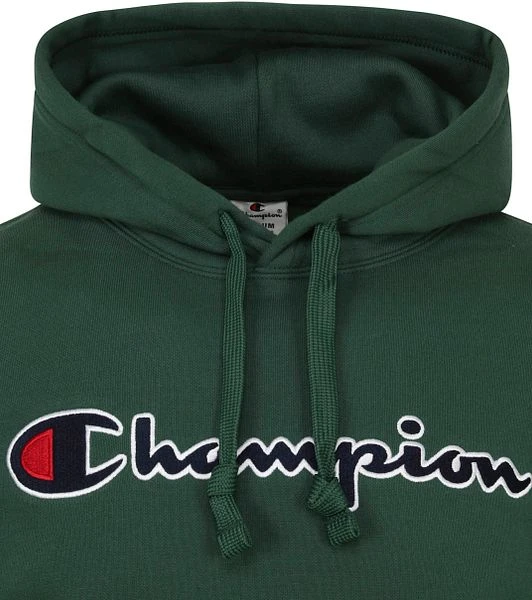Champion Hoodie Logo Donkergroen 6 Champion Hoodie Logo Donkergroen - Image 4