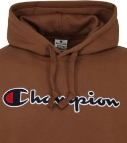 Champion Hoodie Logo Bruin -Kleding Verkoop 74878 2
