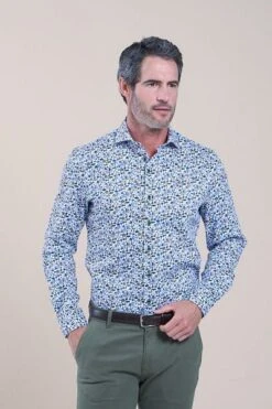 R2 Overhemd Wit Lampenprint -Kleding Verkoop 74898 2 1