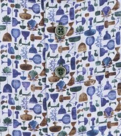 R2 Overhemd Wit Lampenprint -Kleding Verkoop 74898 4