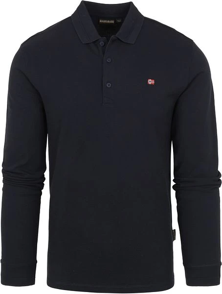 Napapijri Ealis Longsleeve Polo Navy 3 Napapijri Ealis Longsleeve Polo Navy