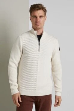 Vanguard Trui Half Zip Off-White -Kleding Verkoop 74971 3 1