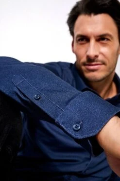 Desoto Overhemd Donkerblauw -Kleding Verkoop 74979 5