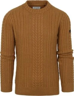 No-Excess No Excess Pullover Mix Wol Gebreid Bruin