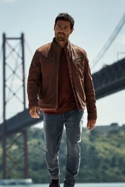 Vanguard Leren Jack Bruin -Kleding Verkoop 75059 3 1