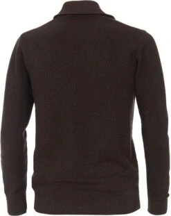 Casa Moda Halfzip Trui Bruin -Kleding Verkoop 75094 3