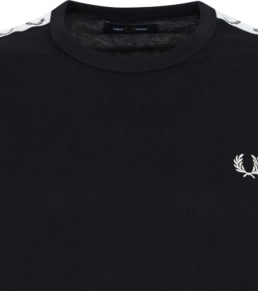 Fred Perry T-Shirt Ringer Navy 4 Fred Perry T-Shirt Ringer Navy - Image 2