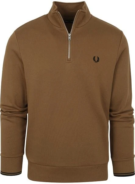 Fred Perry Half Zip Trui Bruin 7 Fred Perry Half Zip Trui Bruin - Image 5