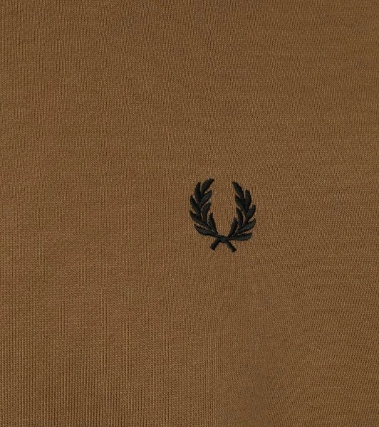 Fred Perry Half Zip Trui Bruin 5 Fred Perry Half Zip Trui Bruin - Image 3