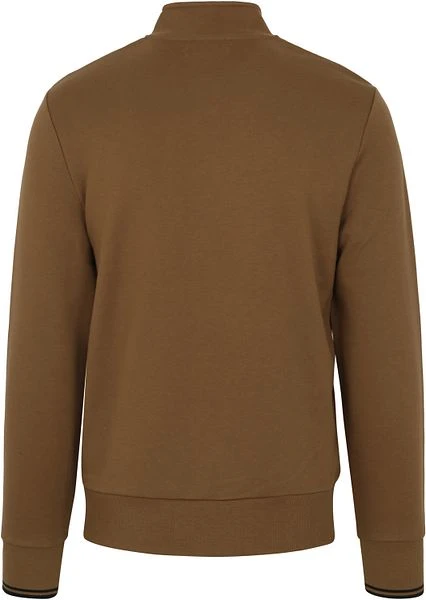 Fred Perry Half Zip Trui Bruin 6 Fred Perry Half Zip Trui Bruin - Image 4