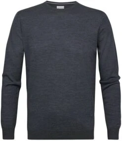 Profuomo Pullover Merinowol Antraciet -Kleding Verkoop 75181 1 1