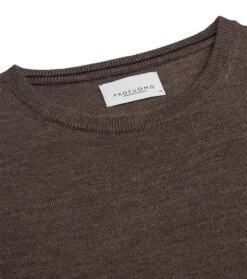 Profuomo Pullover Merinowol Taupe -Kleding Verkoop 75183 2 1