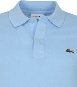 Lacoste Pique Poloshirt Lichtblauw -Kleding Verkoop 75186 2 1