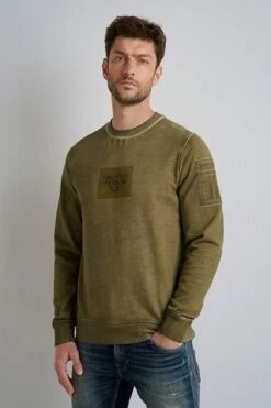 PME Legend Sweater Cold-Dye Groen -Kleding Verkoop 75265 3 1