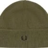 Fred Perry Muts Wol Donkergroen 1 Fred Perry Muts Wol Donkergroen -Kleding Verkoop 75343 1