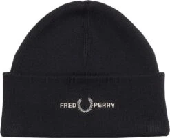 Fred Perry Muts Wol Logo Zwart 11 Fred Perry Muts Wol Logo Zwart -Kleding Verkoop 75345 1 1