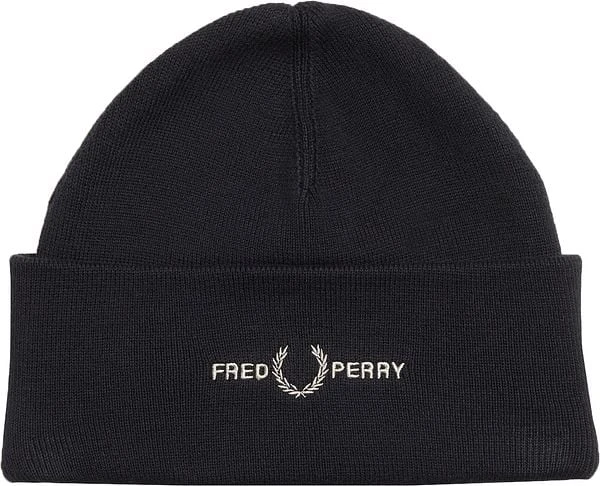 Fred Perry Muts Wol Logo Zwart 6 Fred Perry Muts Wol Logo Zwart - Image 4