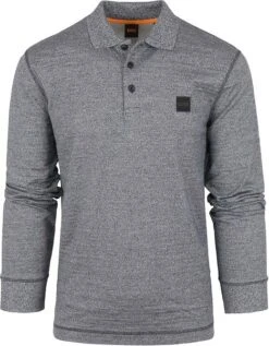 Hugo Boss Peheather LS Polo Grijs -Kleding Verkoop 75452 1 1