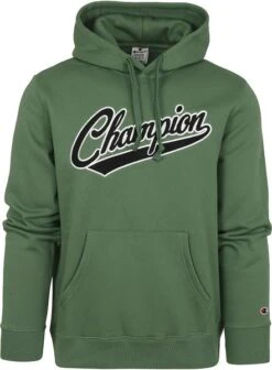 Champion Hoodie College Logo Groen