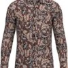 Desoto Overhemd Bloemenprint Bruin -Kleding Verkoop 75542 1