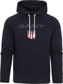 Gant Hoodie Shield Navy -Kleding Verkoop 75567 1 1