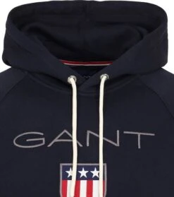 Gant Hoodie Shield Navy -Kleding Verkoop 75567 2 1