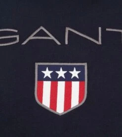 Gant Hoodie Shield Navy -Kleding Verkoop 75567 3