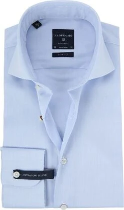 Profuomo Shirt SL7 Cutaway Lichtblauw -Kleding Verkoop 7557 4 1