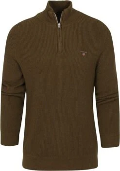 Gant Halfzip Wol Donkergroen -Kleding Verkoop 75604 1 1