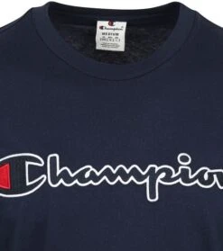Champion Longsleeve T-Shirt Script Logo Navy -Kleding Verkoop 75609 2 1