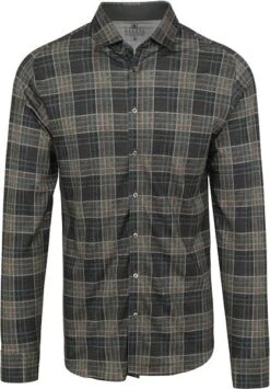 Desoto Overhemd Ruiten Beige