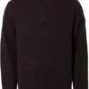 No-Excess No Excess Half Zip Trui Coffee -Kleding Verkoop 75701 1