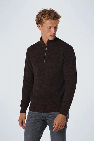 No-Excess No Excess Half Zip Trui Coffee 4 No-Excess No Excess Half Zip Trui Coffee - Image 2