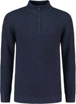 Dstrezzed Half Zip Trui Donkerblauw