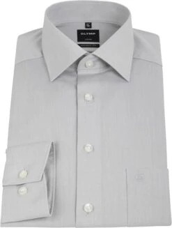 OLYMP Luxor Overhemd Modern Fit Grijs -Kleding Verkoop 7572 6