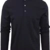 Profuomo Longsleeve Polo Navy Melange -Kleding Verkoop 75760 5
