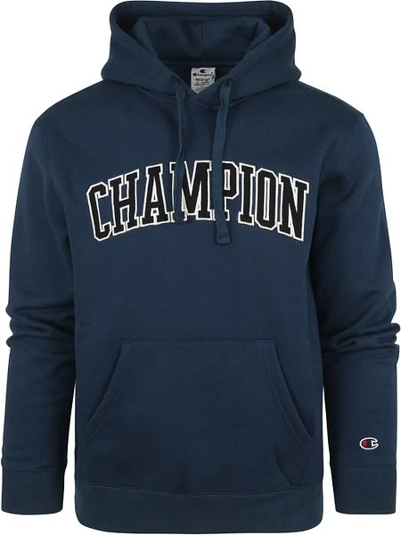 Champion Hoodie Logo Donkerblauw 3 Champion Hoodie Logo Donkerblauw