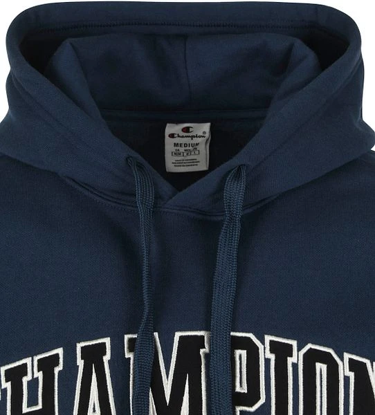 Champion Hoodie Logo Donkerblauw 6 Champion Hoodie Logo Donkerblauw - Image 4