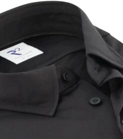 R2 Overhemd Knitted PiquÃ© Zwart -Kleding Verkoop 75877 2