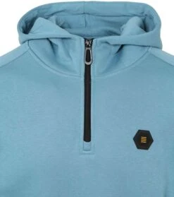 No-Excess No Excess Half Zip Hoodie Blauw -Kleding Verkoop 75903 2
