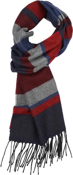 Suitable Heren Sjaal Blauw Rood 5 Suitable Heren Sjaal Blauw Rood - Image 3